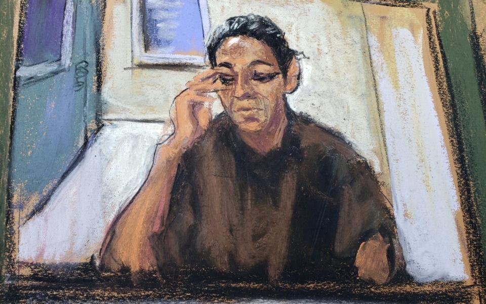 Ghislaine Maxwell appears via video link during her arraignment hearing on July 14 in Manhattan Federal Court in New York where she was denied bail  - JANE ROSENBERG/Reuters 