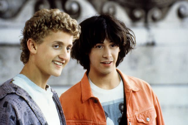 <p>Orion/courtesy Everett Collection</p> Alex Winter (left) and Keanu Reeves in 'Bill & Ted's Excellent Adventure'