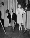 <p>Comedians Lucille and Groucho Marx paired up for CBS's <em>Hollywood Victory Caravan </em>in 1945<em>, </em>which toured around the country in support of World War II.</p>