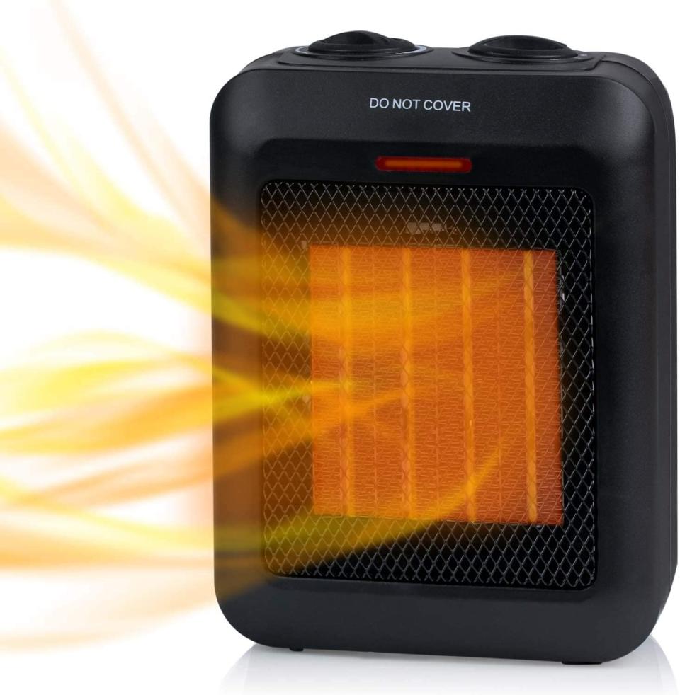 Save on the Brightown Portable Electric Space Heater. Image via Amazon.