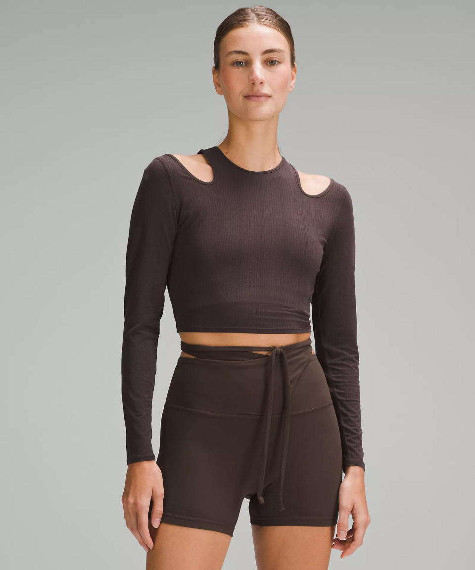 Shoulder Cut-Out Yoga Shirt (Photo via Lululemon)