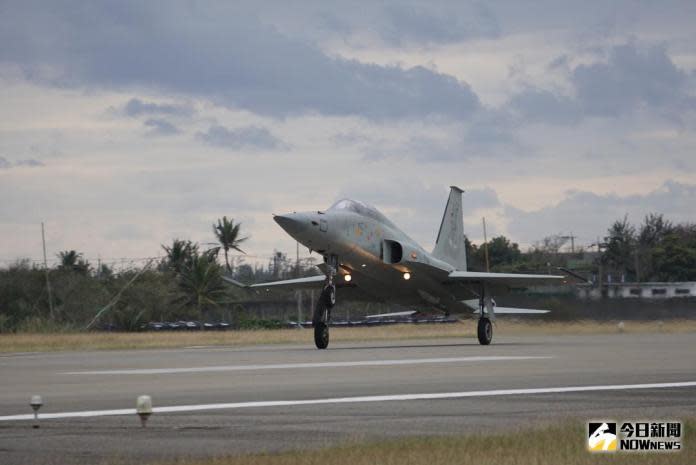 ▲台東志航空軍基地F-5E戰機起飛。非新聞當事飛機。（資料照／記者呂炯昌攝 ）