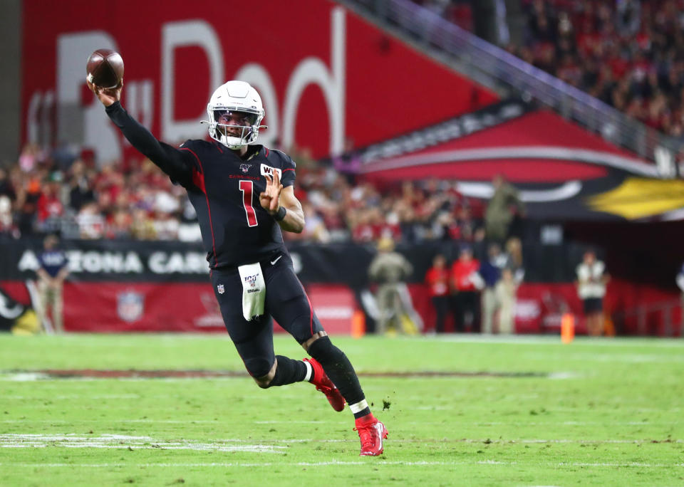 Kyler Murray and the Cardinals made things interesting in the end. (Mark J. Rebilas/Reuters)