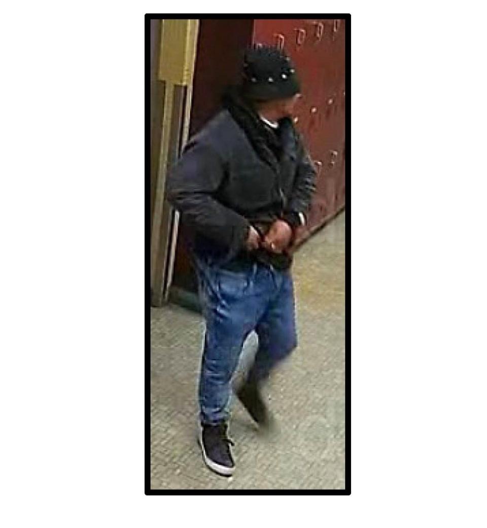 A security camera photo shows an unidentified intruder suspected exposing himself to female students after hiding inside a girls' restroom on Dec. 14 after trespassing onto Andress High School, 5400 Sun Valley Drive, in Northeast El Paso.