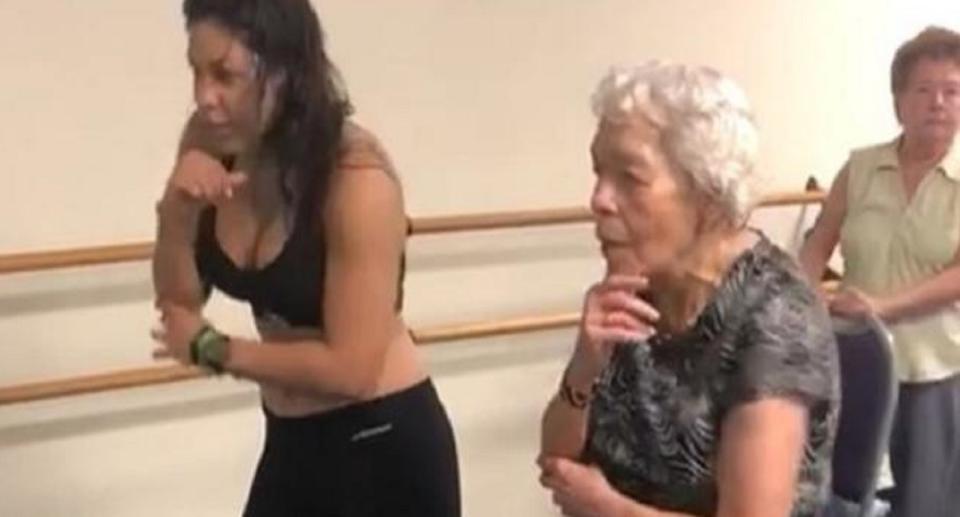 La mujer asiste desde hace dos años sin falta a sus clases de zumba en Miami, Estados Unidos. Foto: Captura Instagram