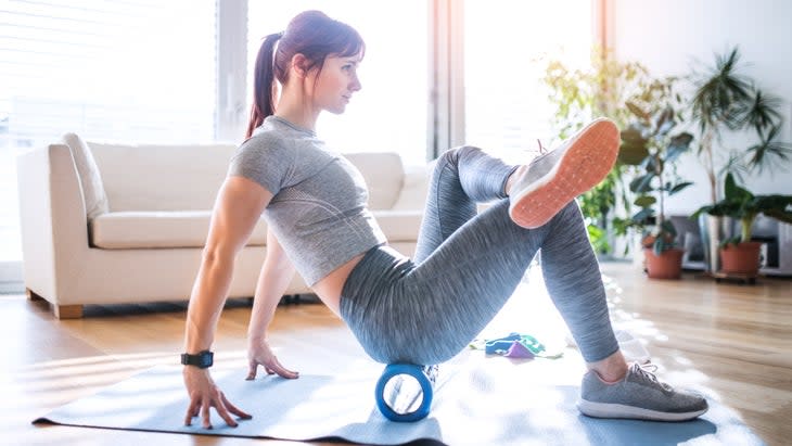 Foam Rolling Glutes