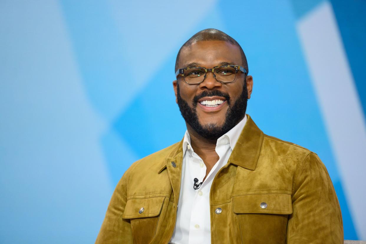 Tyler Perry shares the lessons he's learned from his son, Aman. (NBC via Getty Images)