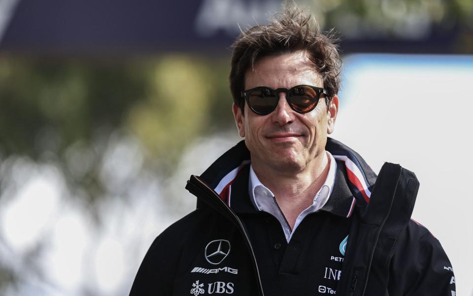 Toto Wolff of Germany and Mercedes-AMG PETRONAS F1 Team during practice ahead of the F1 Grand Prix of Australia at Melbourne Grand Prix Circuit on March 31, 2023 in Melbourne, Australia - Qian Jun/Getty Images