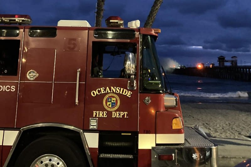 It took more than 100 firefighters working on land and in the ocean to eventually get the flames under control by Friday, officials announced.

Photo courtesy of Oceanside Fire Department