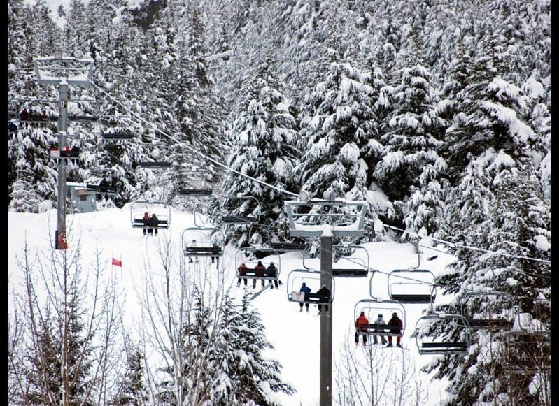 Alyeska typically gets 53 feet of snow per year but saw an insane 73 feet just two winters ago.    <em>Mark Newman/Getty</em>