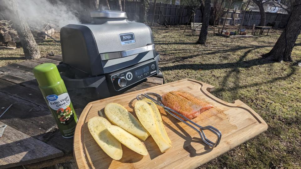 salmon with Ninja Woodfire Outdoor Grill