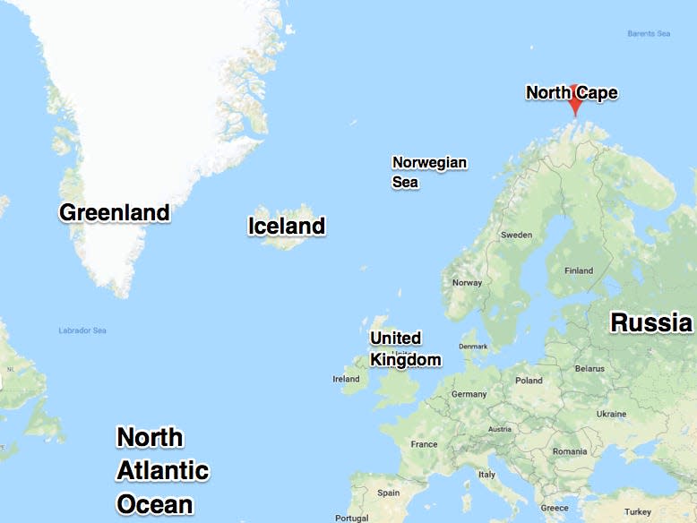 North Atlantic GIUK Gap