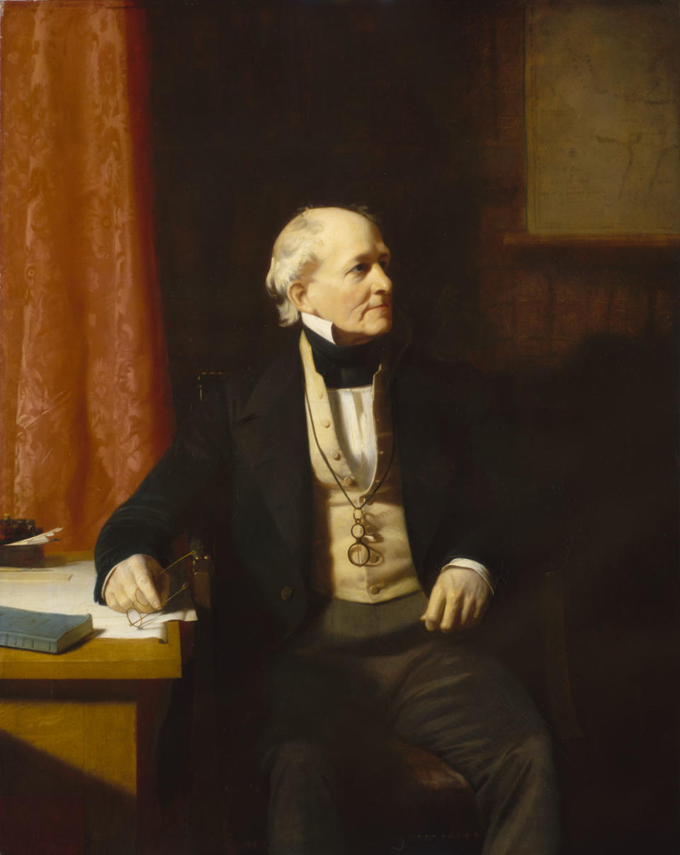 蒲福（Francis Beaufort, 1774-1857）是英國水文地理學家，現時世界通用的風力指標就是由他所創。 (by Stephen Pearce, Royal Museums Greenwich)