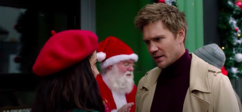 angel falls christmas fans have spotted a filming error and can't stop laughing