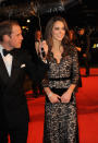 <div class="caption-credit"> Photo by: Jon Furniss/WireImage</div>The V-neck black lace Temperley London gown she wore to the 'War Horse' premiere negotiated her edgier style tendencies with the draping of a royal. It may have been at this moment, on a rainy January night in London that Kate became a princess. By style standards, at least.