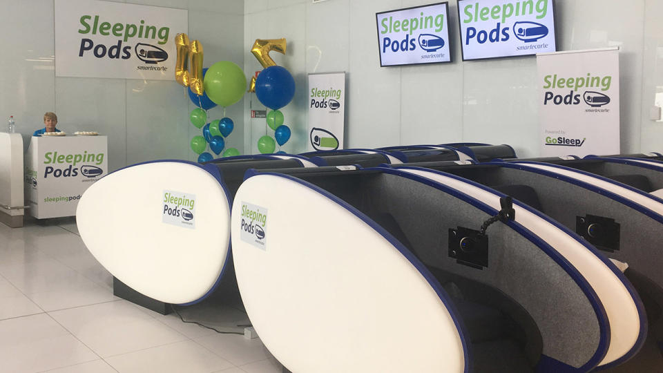 Perth airport now has eight GoSleep pods.