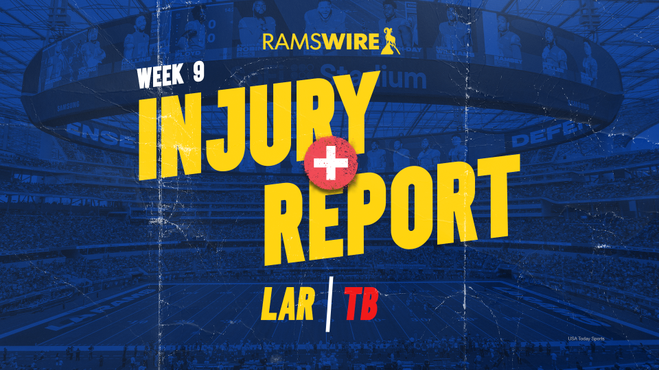 Rams-Bucs injury report: 2 questionable for LA, 4 out for Tampa Bay