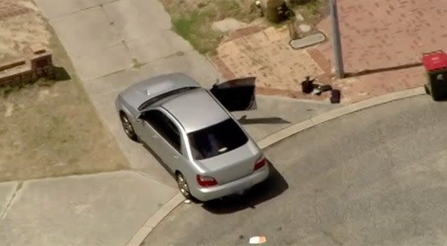 It's alleged Spratt tried to steal this car before running over Marija Karovska. Source: 7 News