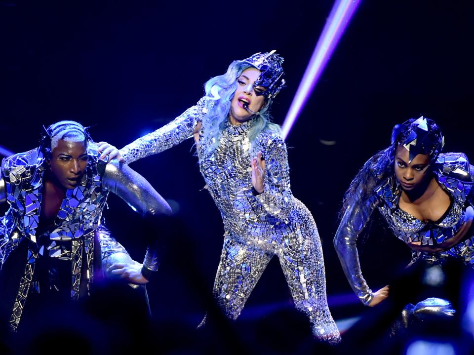 Lady Gaga performing onstage in February, 2020 (Getty Images for AT&T)