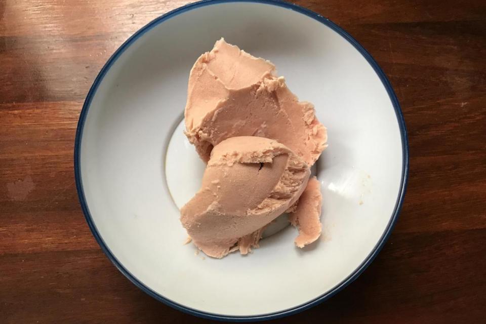 The homemade strawberry ice cream (Victoria Stewart)