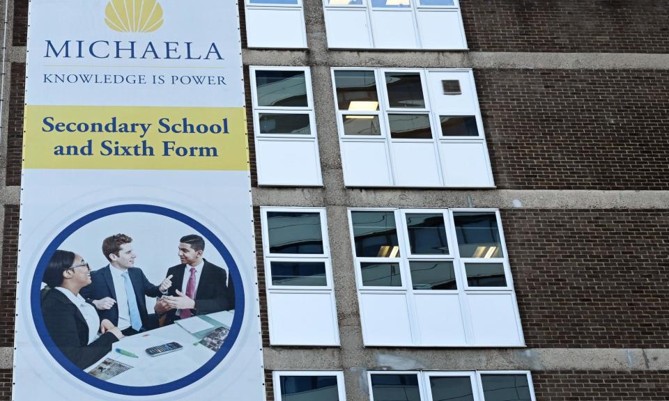 <span>Michaela community school in Brent, north-west London.</span><span>Photograph: James Veysey/Rex/Shutterstock</span>