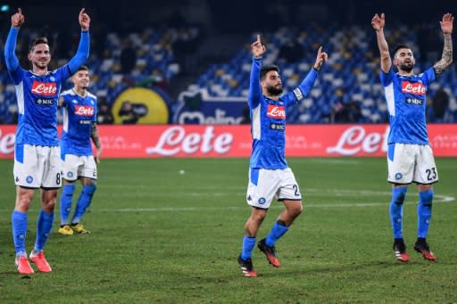 Serie A runners-up Napoli move sixth into the Europa League places
