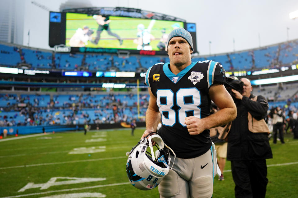 Greg Olsen #88 of the Carolina Panthers 