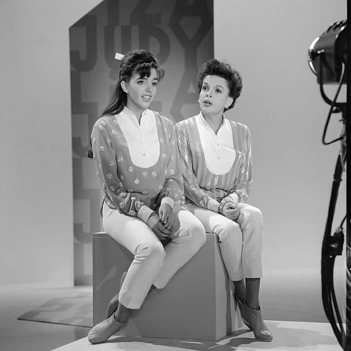 Liza Minnelli and Judy Garland