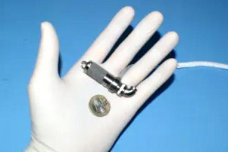PHOTO: The Jarvik 2015 15mm VAD, a miniature heart assist device, is shown. (Jarvik Heart, Inc.)