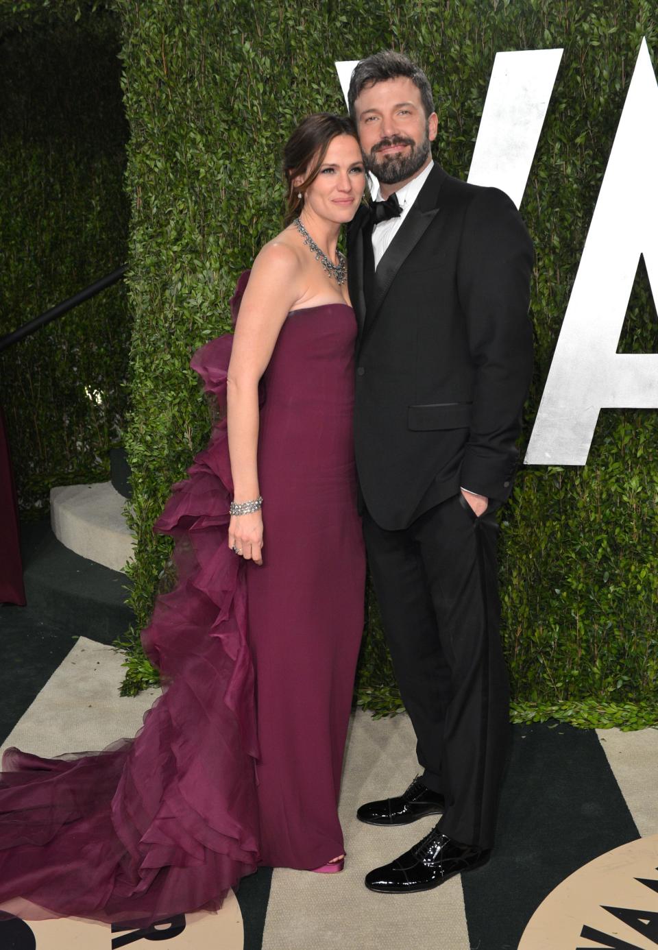 Jennifer Garner and Ben Affleck arrive at the 2013 Vanity Fair Oscar Party hosted by Graydon Carter at Sunset Tower on Feb. 24, 2013, in West Hollywood, California.