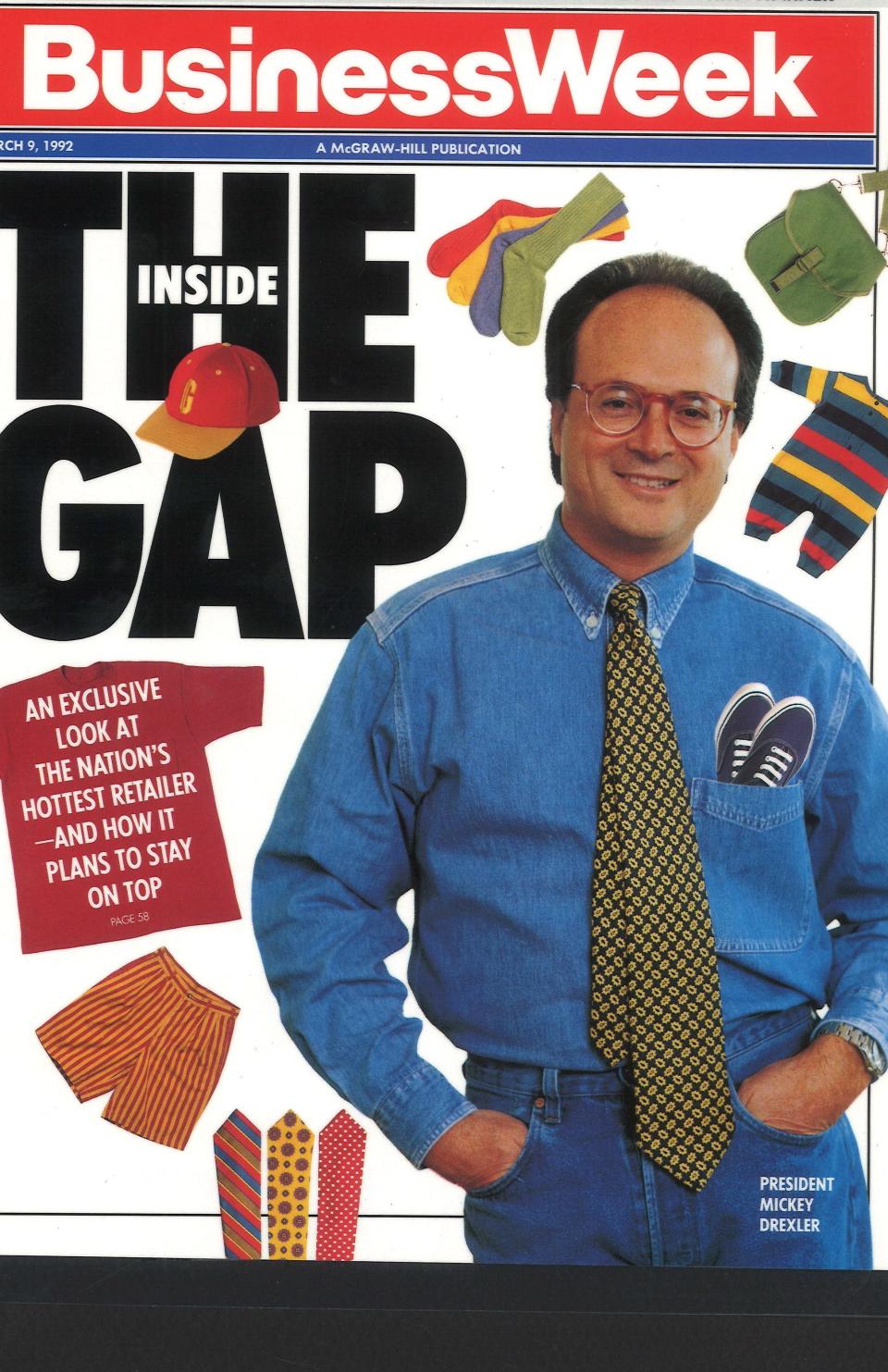 Mickey Drexler on the cover of Business Week in March 1992.