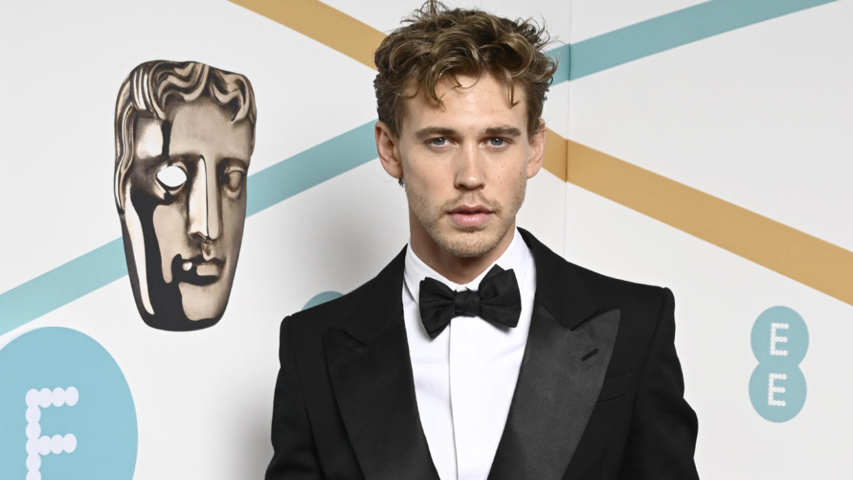  Austin Butler attends the EE BAFTA Film Awards 2023 at The Royal Festival Hall on February 19, 2023 in London, England. 