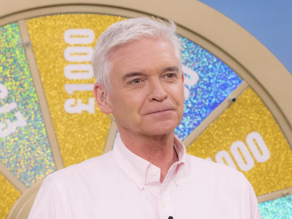 The former ‘This Morning’ presenter Phillip Schofield in one of his final appearances on the series in April 2023 (Ken McKay/ITV/Shutterstock)