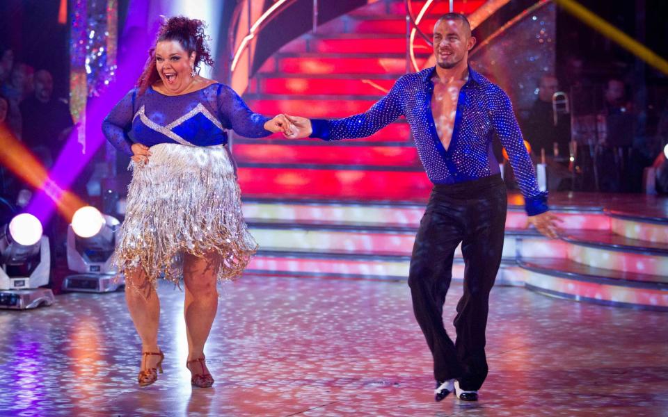 Robin Windsor with his strict partner Lisa Riley in 2012