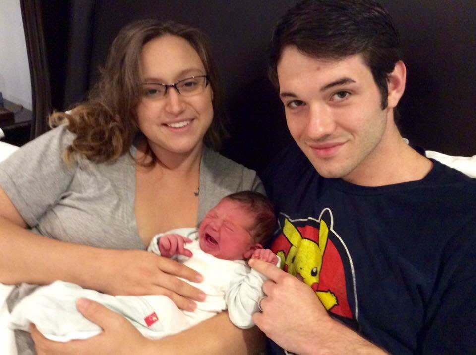 Holly Wood gave birth to Atlas during Hurricane Harvey, with only her husband, John, and a nurse-midwife by her side. (Photo: Courtesy of Holly Wood)