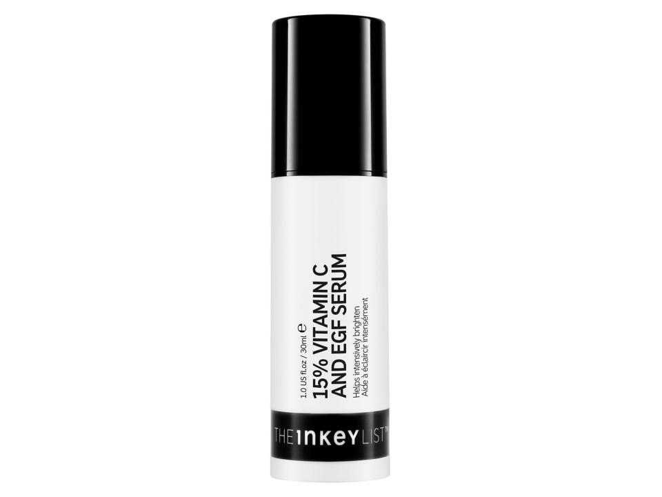 The INKEY List 15% Vitamin C + EGF serum can be a cheap alternative to expensive Vitamin C treatments.