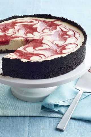 Cranberry Swirl Cheesecake