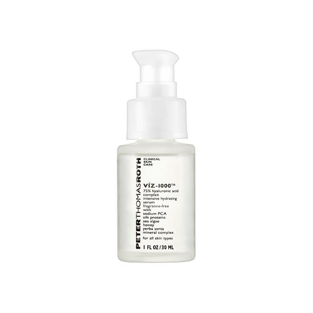 Peter Thomas Roth VIZ-1000TM 75 percent Hyaluronic Acid Complex, $65; sephora.com