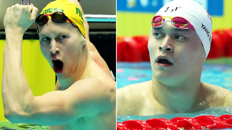 Clyde Lewis upstaged Sun Yang in the 200m semi-finals. Image: Getty