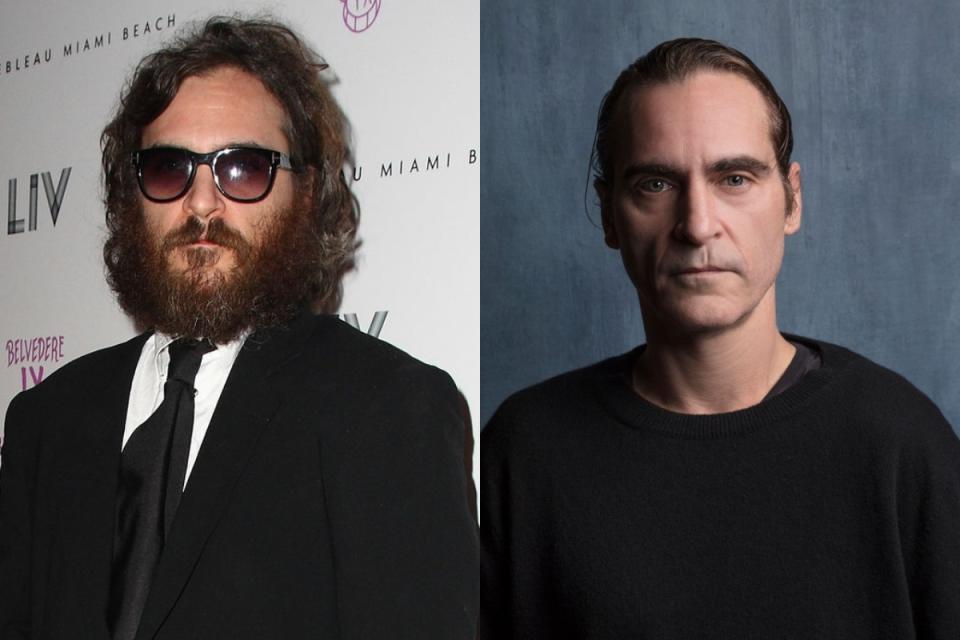 Joaquin Phoenix sorprendió con su desaliñada apariencia en 'I'm Still Here' (2010), pero para el rodaje de 'Joker' (2019) tuvo que afeitarse. En los últimos meses el intérprete ha vuelto a llevar barba. (Foto: John Parra / Jay L. Clendenin / Getty Images)