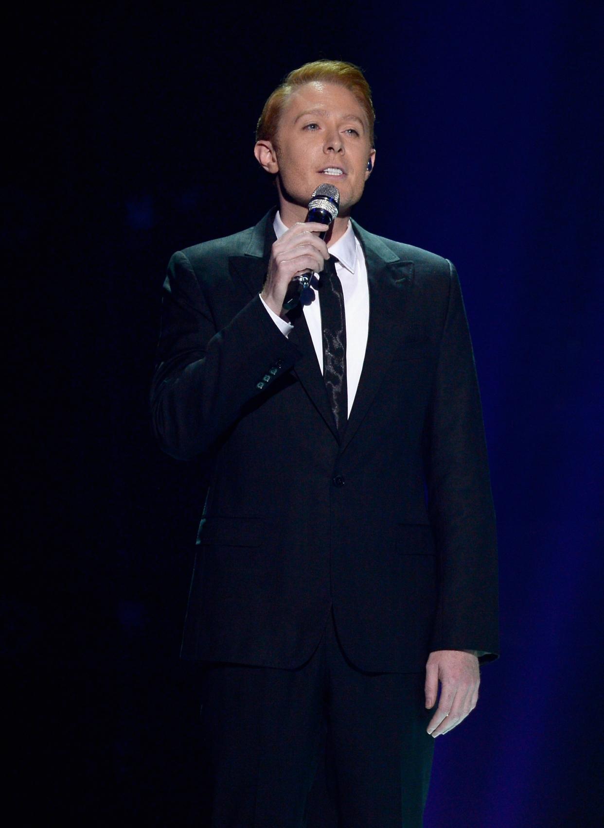 Singer Clay Aiken performs during Fox’s “American Idol” finale for the farewell season at Dolby Theatre on April 7, 2016, in Hollywood, Calif. (Photo by Kevork Djansezian/Getty Images)
