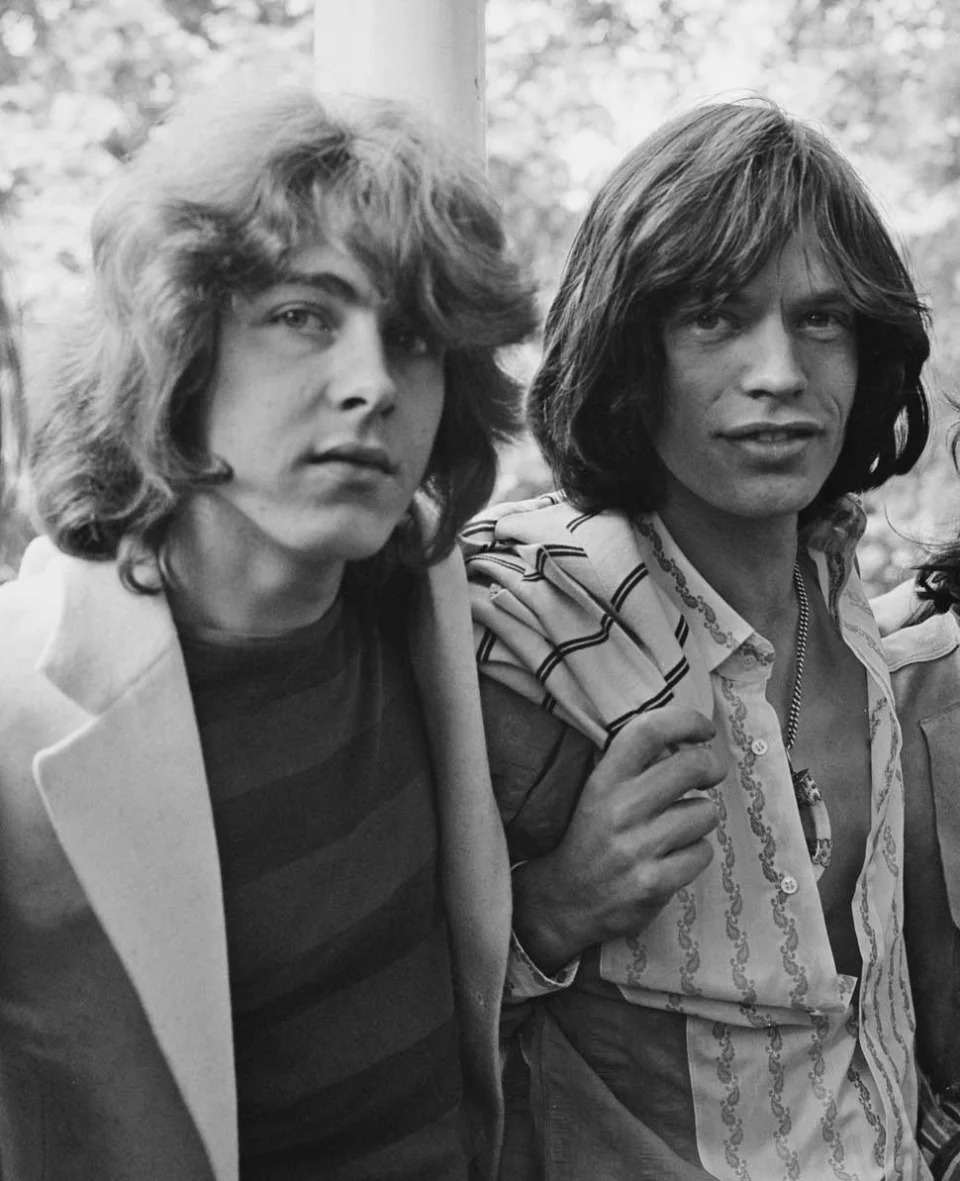 Mick Taylor con Mick Jagger