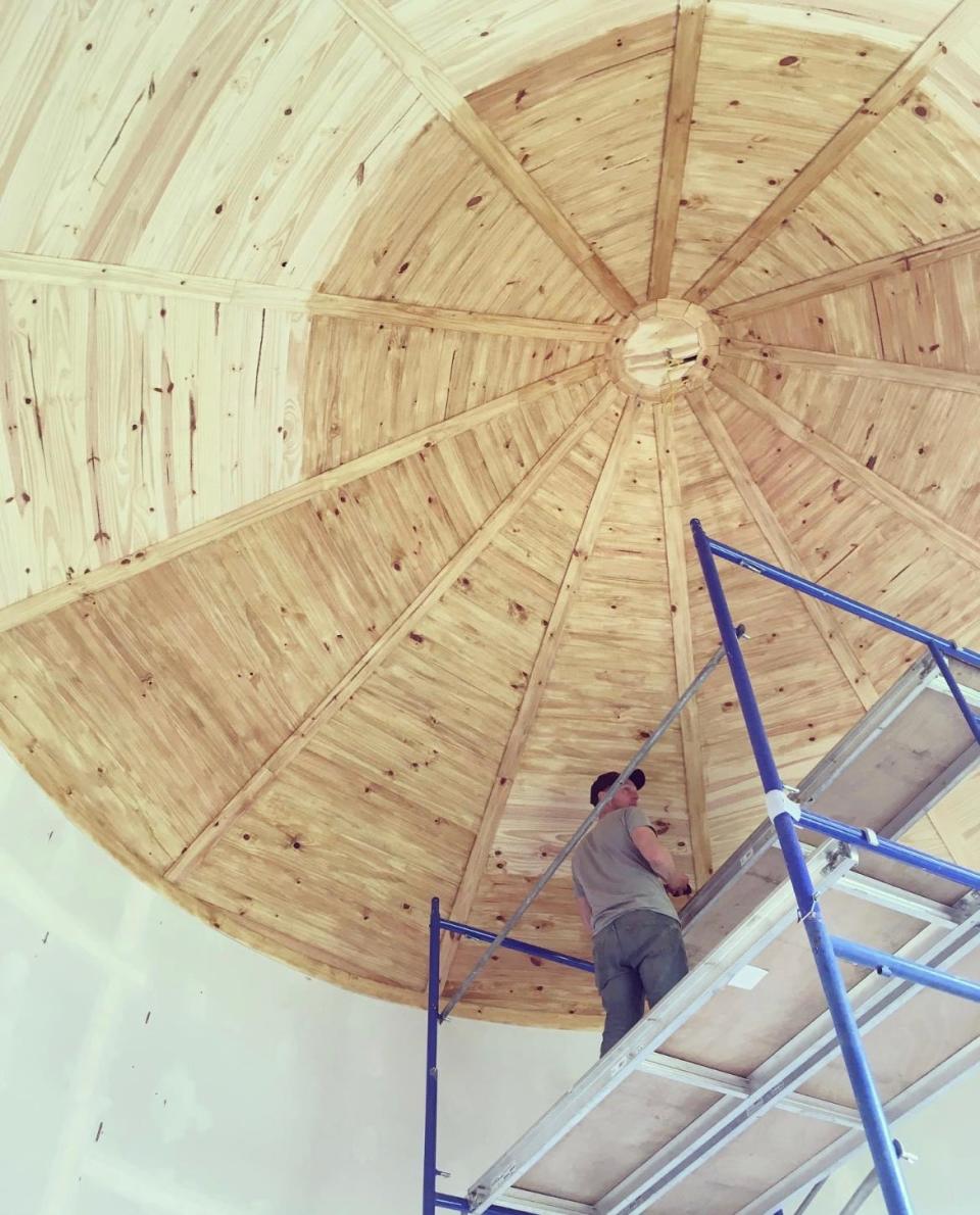 Matt and Shelley Carter transformed a grain silo into tiny home