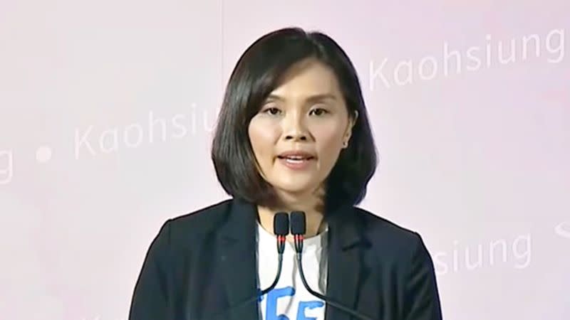 ▲高雄市長候選人李眉蓁1日在候選人政見發表會上表示，如果她當選高雄市長，將在高雄推出蘭姆酒產業的「酒莊經濟」。(圖/NOWnews)