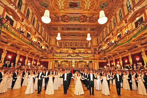 Dancers at the Vienna Ball - Credit: 2009 AFP/DIETER NAGL
