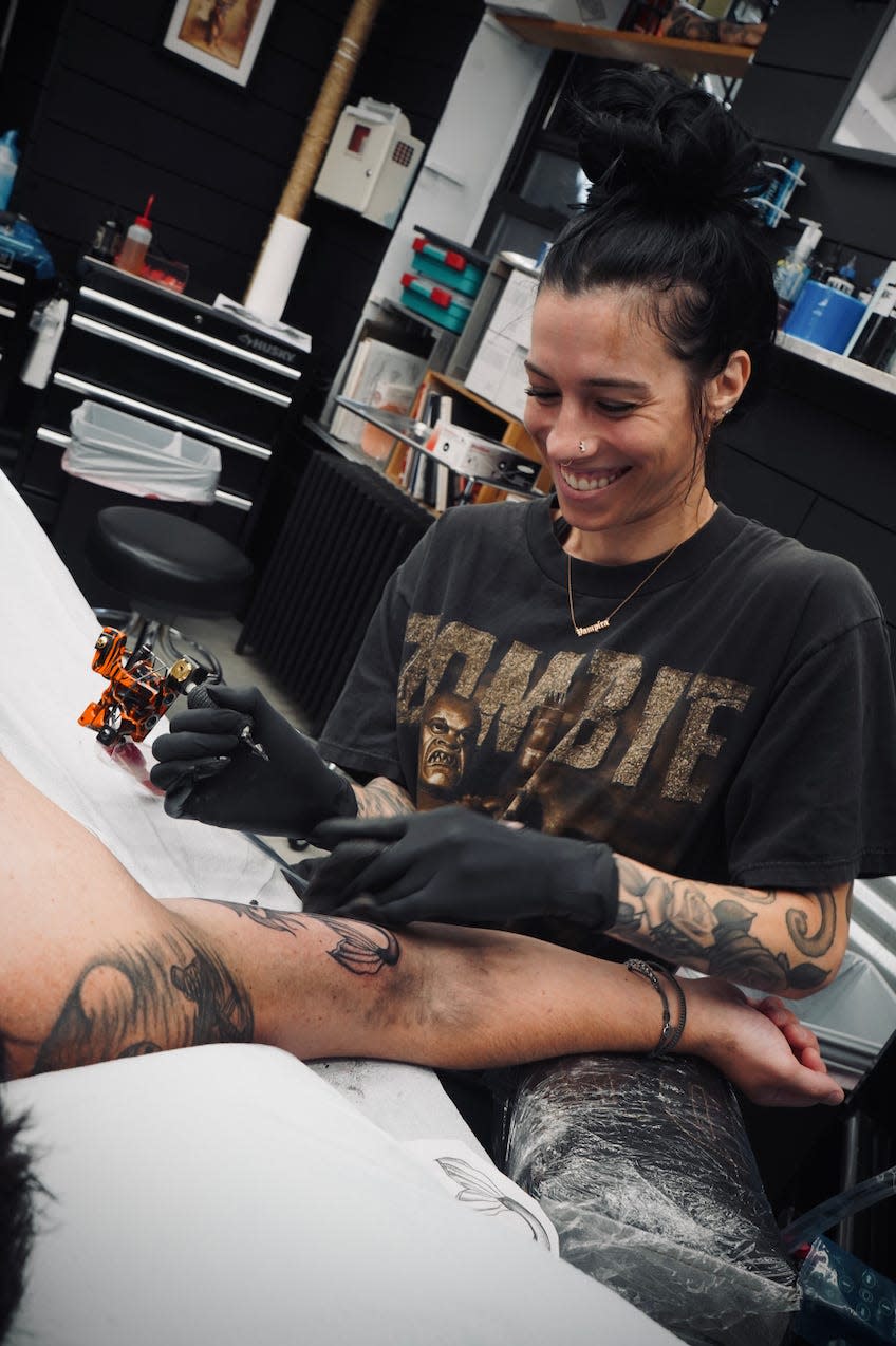 Mary Minahan is a tattoo artist with over a decade of experience in the industry.