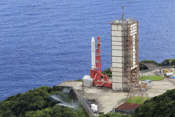 Japan's Epsilon rocket, due to make its first test flight Aug. 27, 2013, is equipped with artificial intelligence to perform its own health checks before and during launch.