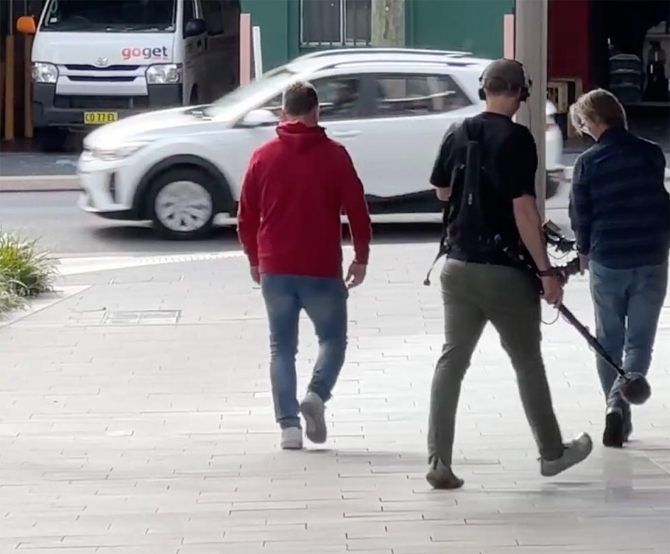 Tim Smith walking away from filming MAFS 2024