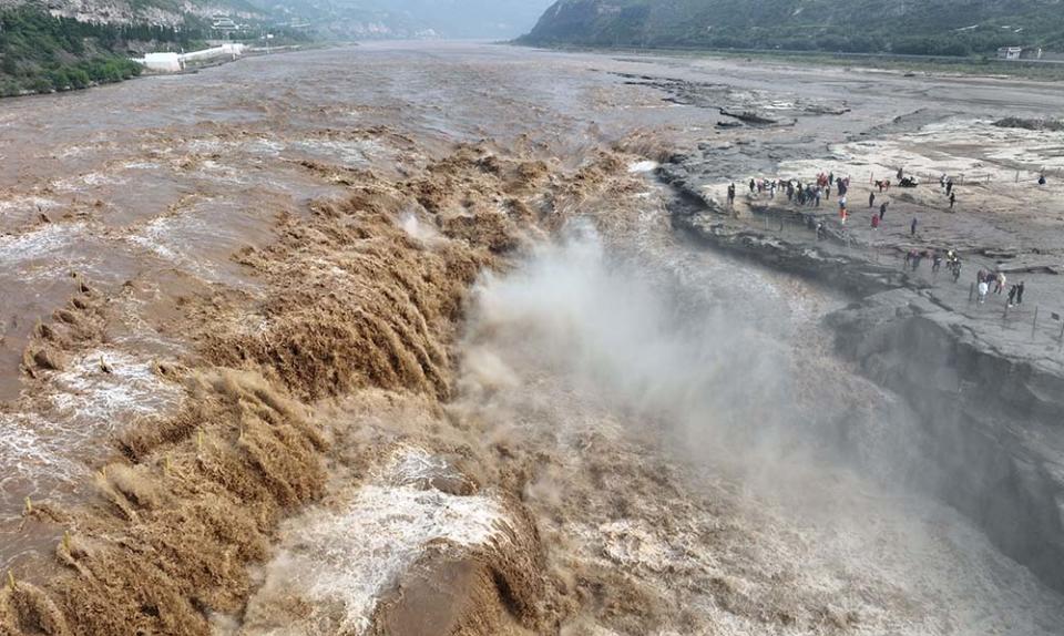 黃河的壺口瀑布（Photo by Tao Ming/Xinhua, Image Source : Getty Editorial）