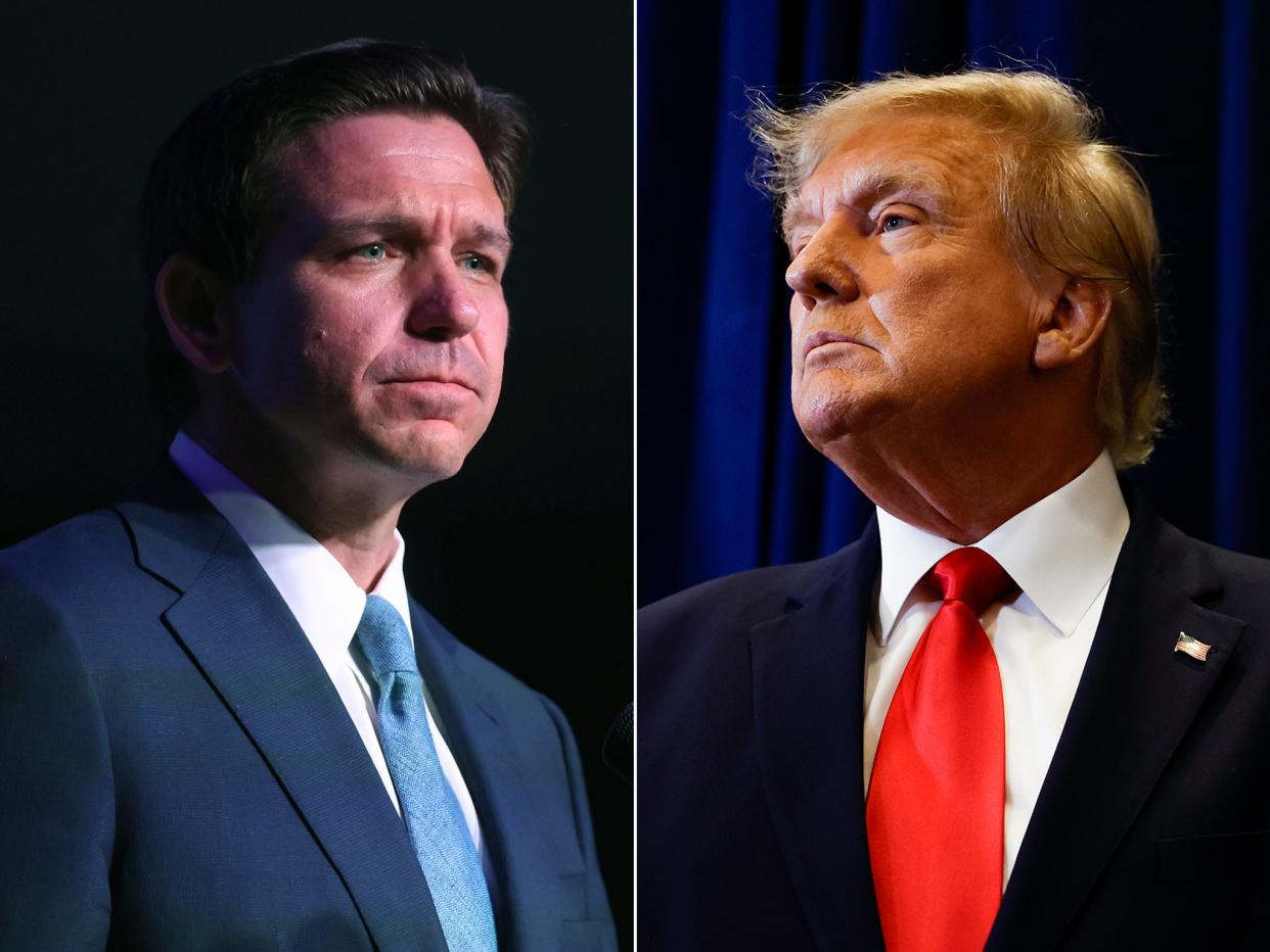 Ron DeSantis and Donald Trump (Getty)